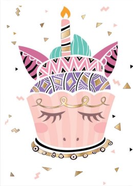 Karnet B8 mini Unicorn tort