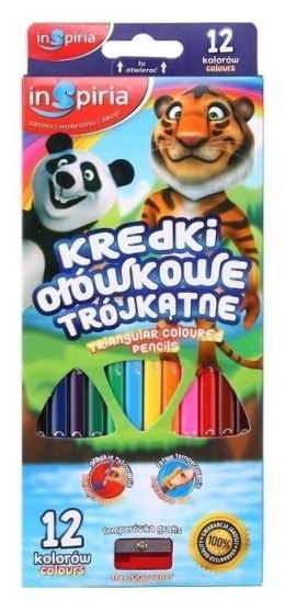 Kredki trójkątne 12 kolorów