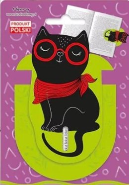 Zakładka znacznik - Kot w okularach