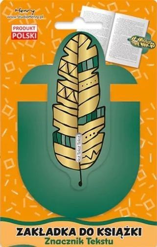 Zakładka znacznik - Pióro boho