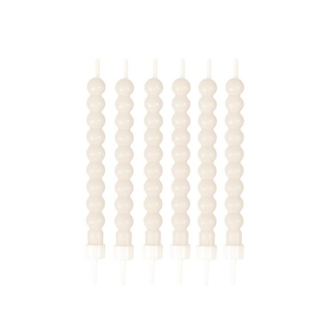 Świeczki perły dekoracja ciasta 6szt