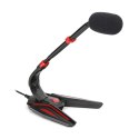VARR GAMING MICROPHONE MIKROFON GAMINGOWY SPIDER DESKTOP JACK 3.5 RED [45575]