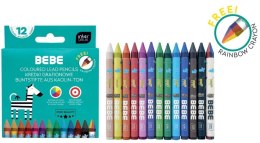 Kredki grafionowe 12 kolorów +1 Bebe Kids