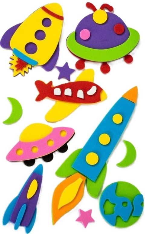 Naklejki piankowe 3D Kosmos 7szt