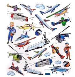 Naklejki samoloty 27szt