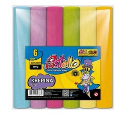 Krepina mini 20x250cm 180g 6 kolorów pastelowych