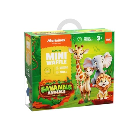 Mini Waffle 100el Animals Sawanna
