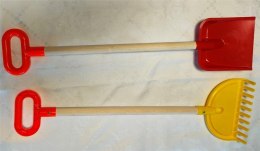 Łopatka + grabki 66cm MIX