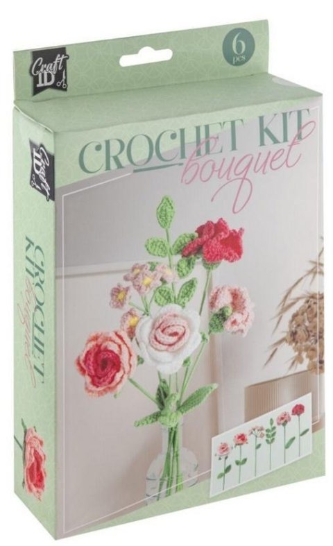 Zestaw do szydełkowania bukiet kwiatów