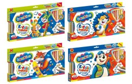 Kredki trójkątne drewniane 24 kolory BAMBINO