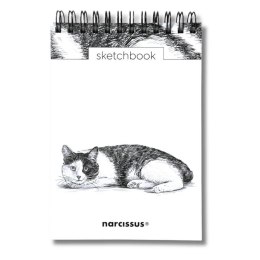 Szkicownik A6/60K na spirali - Kot