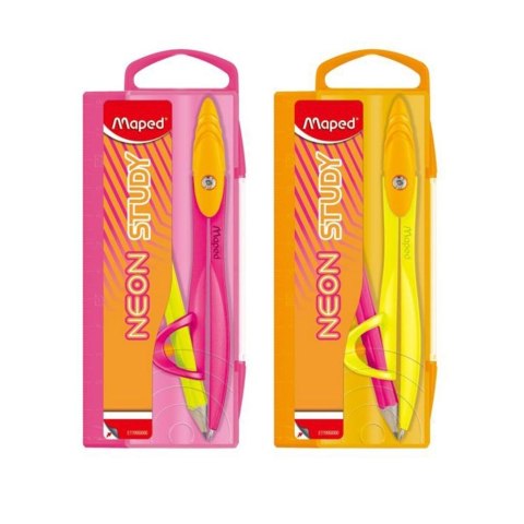 Cyrkiel Study Neon + ołówek mix MAPED