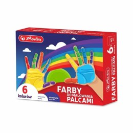 Farby do malowania palcami 6 kolorów x 40ml