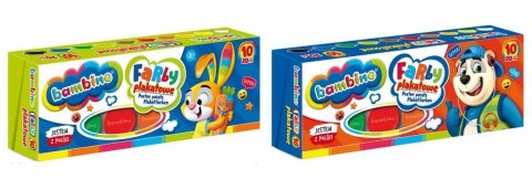 Farby plakatowe 20ml 10 kolorów BAMBINO
