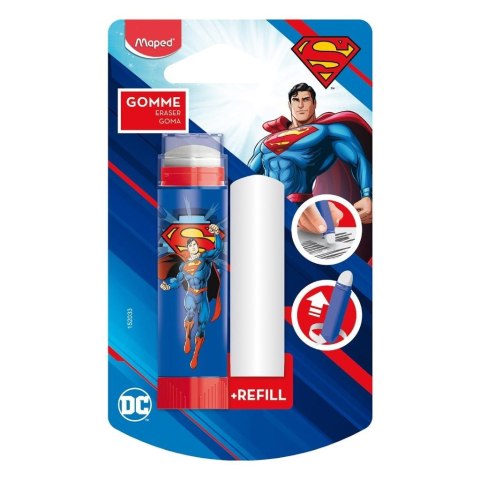 Gumka Superman wykręcana w obudowie MAPED