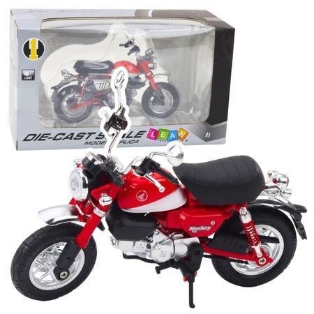 Motocykl retro czerwony 1:12