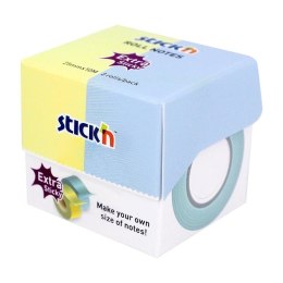 Notes samoprzylepny 2x25mmx10m żółty-nieb. pastel