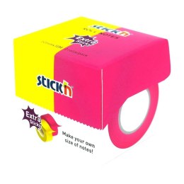 Notes samoprzylepny 2x25mmx10m żółty-róż neon