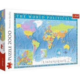 Puzzle 2000 Mapa polityczna Świata TREFL