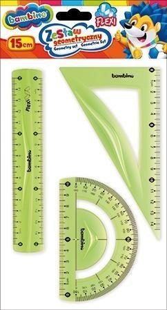 Zestaw geometryczny 3 elementy 15cm BAMBINO