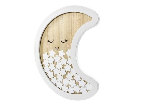 Drewniana księga gości Księżyc 38,5x30cm