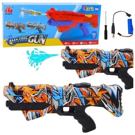 Karabin na wodę elektryczny pomarańcz zasięg 10m