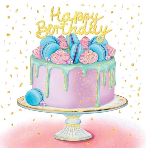 Karnet KW Tort Happy Birthday