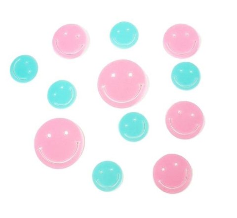 Naklejki fluorescencyjne - Buźki 12szt