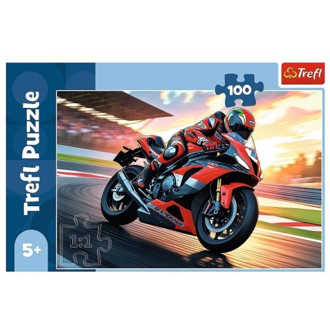 Puzzle 100 Szybki motocykl TREFL