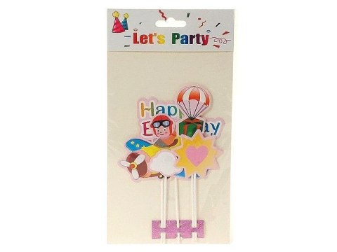 Topper na tort samolot 29x16cm