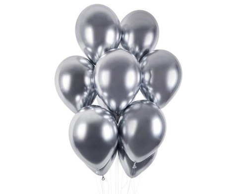 Balony chromowane srebrne 33cm 50szt