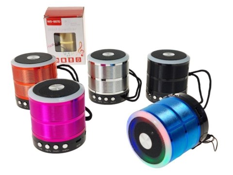 Głośnik okrągły Bluetooth kabel USB MIX