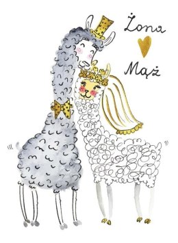 Karnet B6 Ślub Lamy