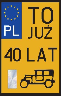 Karnet Urodziny 40 Zabytek