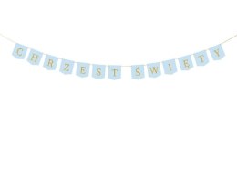 Baner Chrzest Święty jasny niebieski 2m