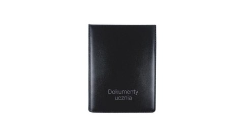 Okładka na dokumenty ucznia pion czarna