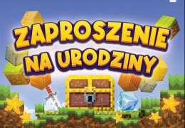 Zaproszenie Urodziny Zay Mini (10szt)