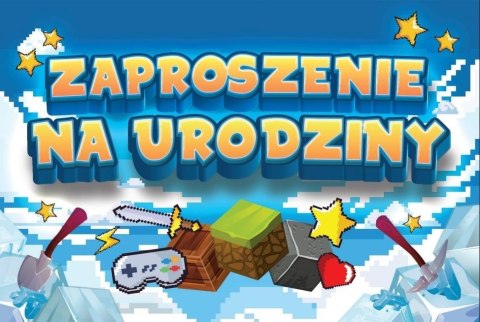 Zaproszenie Urodziny Zay Mini (10szt)