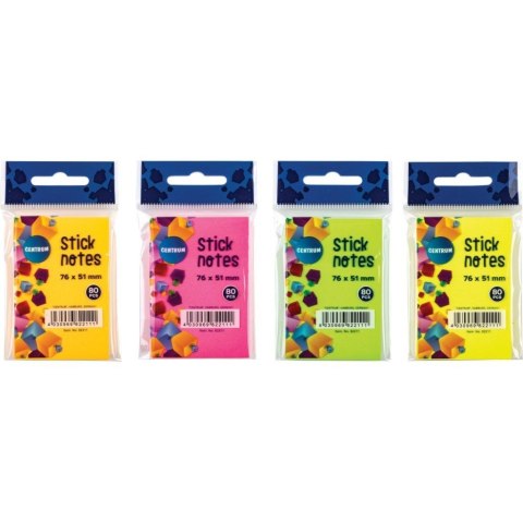 Karteczki samoprzylepne 80K 51x76mm mix