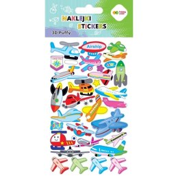Naklejki 3D Puffy Aircraft 10x20cm HAPPY COLOR