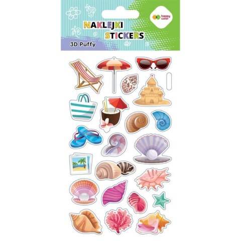 Naklejki 3D Puffy Sea 10x20cm HAPPY COLOR