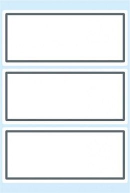 Naklejki szkolne białe 18szt