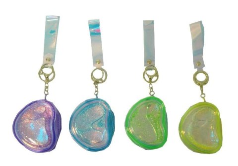 Portmonetka 2w1 brelok z wirującym piaskiem MIX