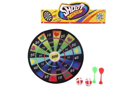 Tarcza z rzutkami na rzep