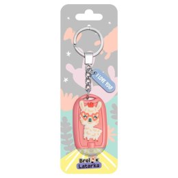 Brelok 3D z latarką - I Love you!