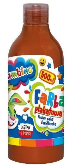 Farba plakatowa brązowa 500ml BAMBINO