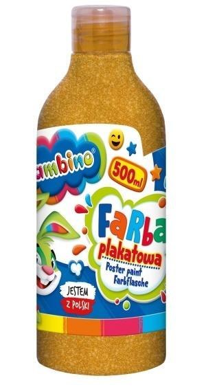 Farba plakatowa złota 500ml BAMBINO
