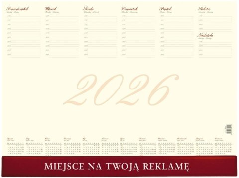 Kalendarz 2026 biuwar business