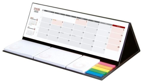 Kalendarz 2026 z notesem czarny