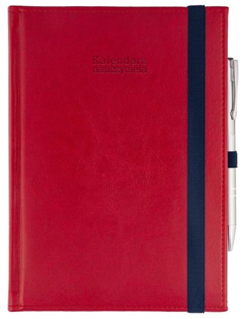 Kalendarz naucz. 2025/26 A5 Nebraska gumka czerw